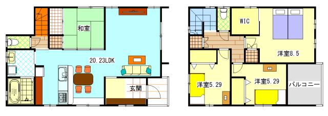 Floor plan. 40,800,000 yen, 4LDK, Land area 139.16 sq m , Building area 105.99 sq m