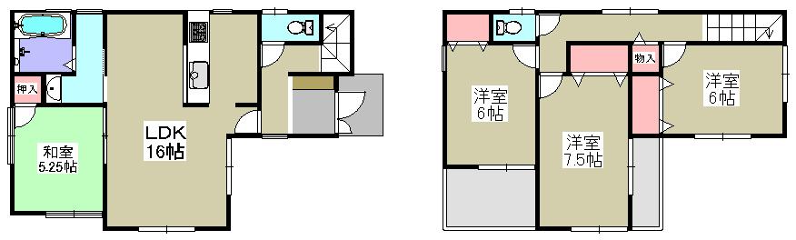 Floor plan. 29,800,000 yen, 4LDK, Land area 116.18 sq m , Building area 95.98 sq m