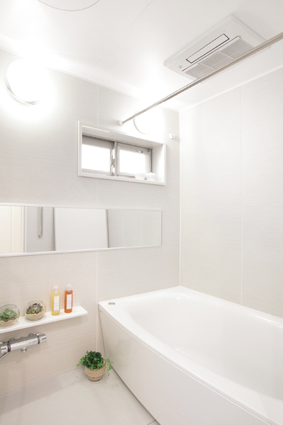 Bathroom with a window