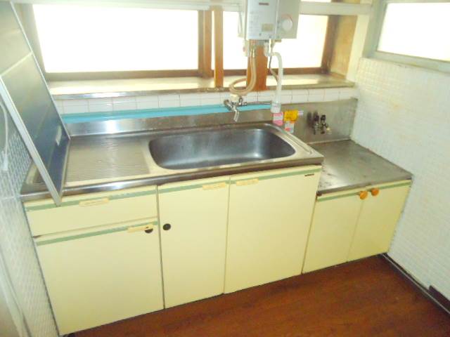 Kitchen. You can put two-burner gas stove