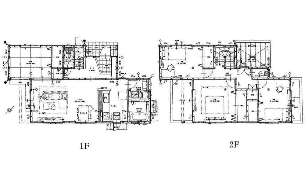 Floor plan. 42,800,000 yen, 4LDK, Land area 179.47 sq m , Building area 113.43 sq m 18LDK ・ 6 "sum ・ 8 Hiroshi ・ 6 Hiroshi ・ 6 Hiroshi All-electric ・ Cute LAN wiring With lighting equipment