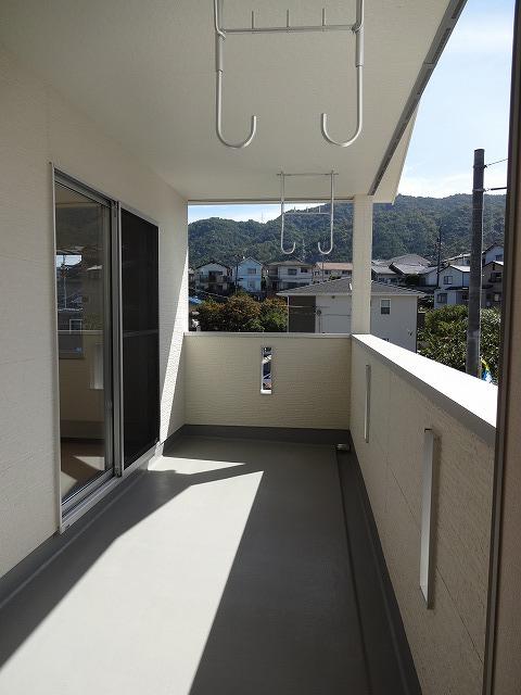 Balcony. Wide balcony it is happy point