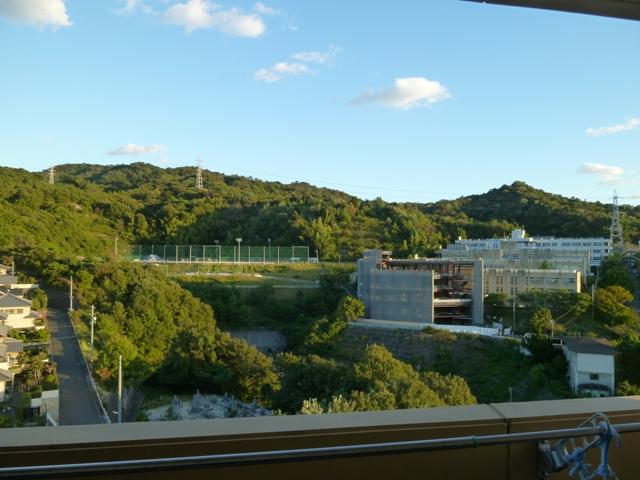 View photos from the dwelling unit. View from the south balcony (September 2013) Shooting