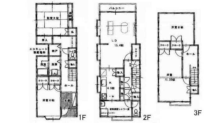 Floor plan. 16.5 million yen, 4LDK + S (storeroom), Land area 195.66 sq m , Building area 149.05 sq m