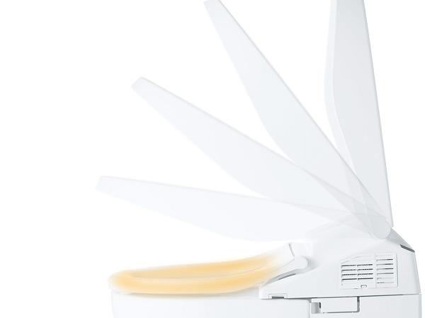 Toilet.  [Auto opening and closing ・ Auto cleaning] Sensor detects the movement of a person approaches the toilet, Automatic in the lid of the toilet bowl is opened and closed. Prevent forgetting to close the lid, Keep the toilet of aesthetics.