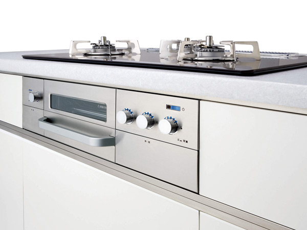 Kitchen.  [Glass top gas stove] Excellent stove prevent scorching due boiled spilled. Sleek design is a matter of course, Since the heat off glass top dirt is clean just wipe. (Less than, Amenities of the web is all the same specification)