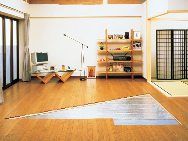 Other.  [A gas hot-water floor heating in the LD and kitchen] Floor heating to warm the body fairly dust from feet, Because even though off the switch there is a warm water of the waste heat, Sustained economic a while warmth. Also, Since the wind does not appear as such as fan heater, You can keep the house dust. Gently to family, Living-friendly floor heating in households of course all houses a standard feature in the kitchen.
