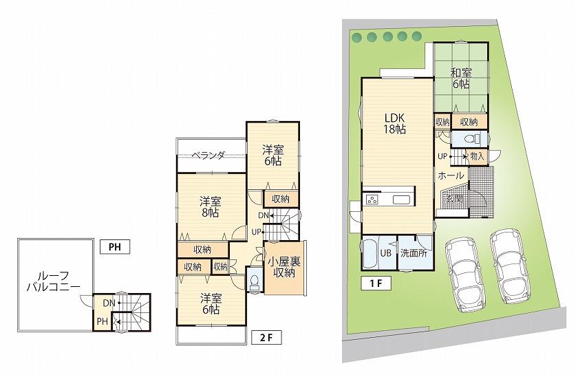 Floor plan. 42,640,000 yen, 4LDK, Land area 179.47 sq m , Building area 113.43 sq m