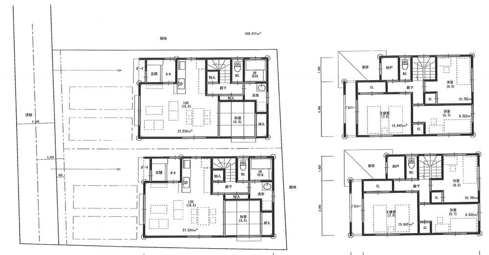 Compartment figure. Land price 25 million yen, Land area 126.04 sq m