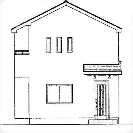 Rendering (appearance). East side elevational view