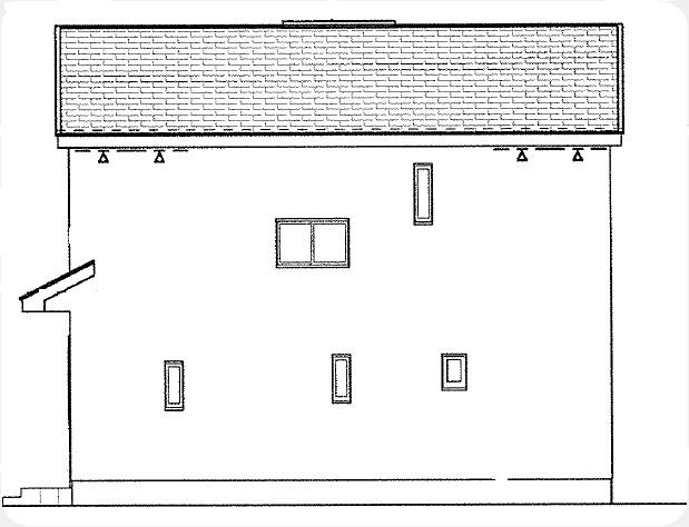 Rendering (appearance). North side elevational view