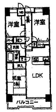 Floor plan. 3LDK, Price 16.5 million yen, Footprint 74.3 sq m