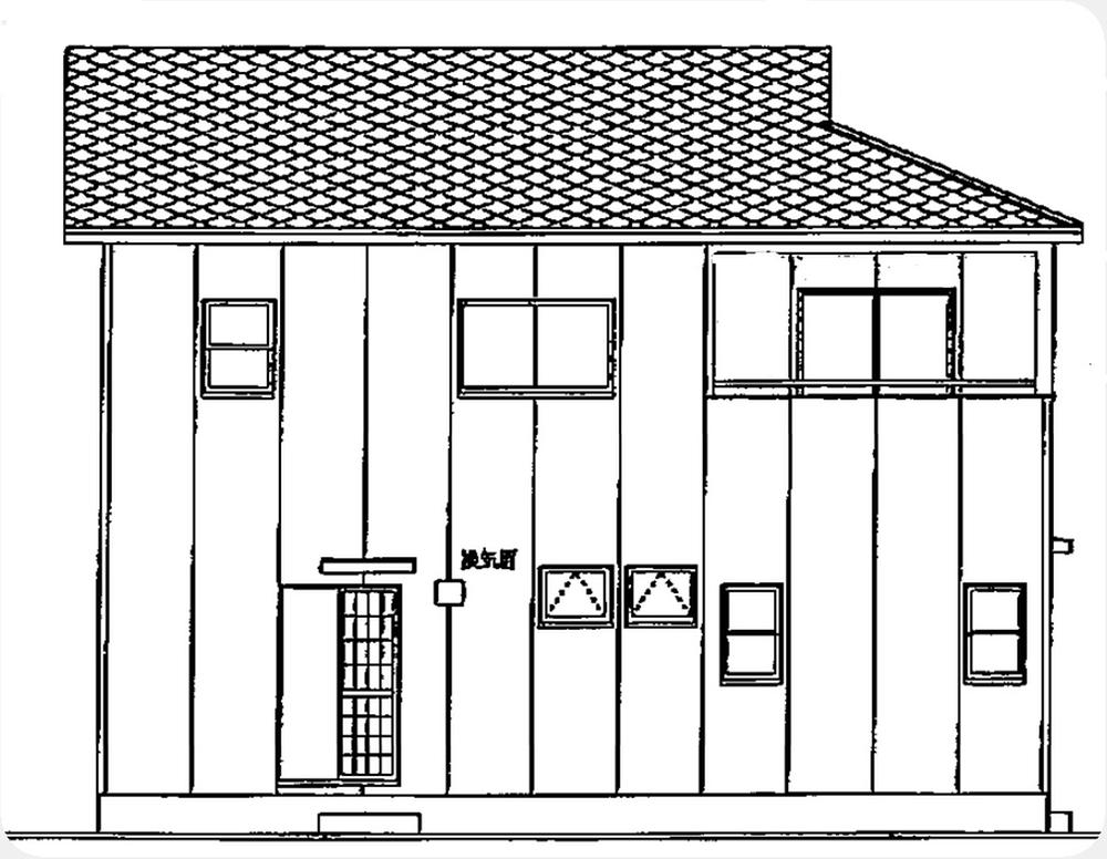 Rendering (appearance). South side elevational view