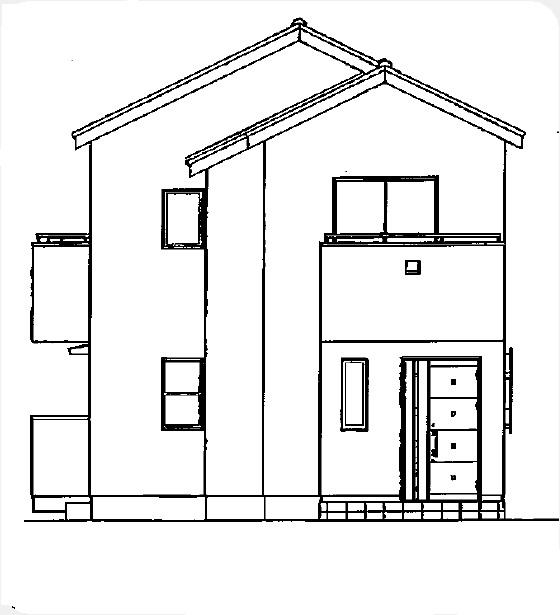 Rendering (appearance). East side elevational view