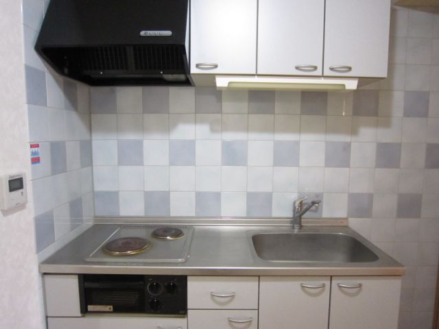 Kitchen. Two-burner electric stove system Kitchen