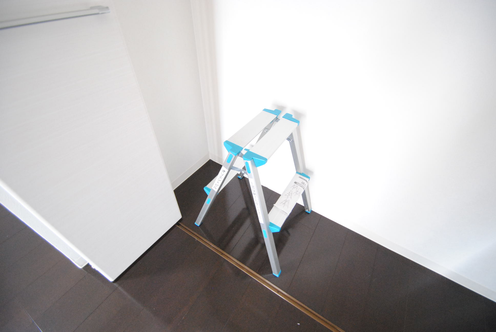 Other Equipment. With a stepladder so that it is accessible to the upper storage rack