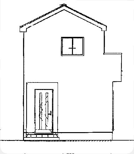 Rendering (appearance). Building 3 West side elevational view