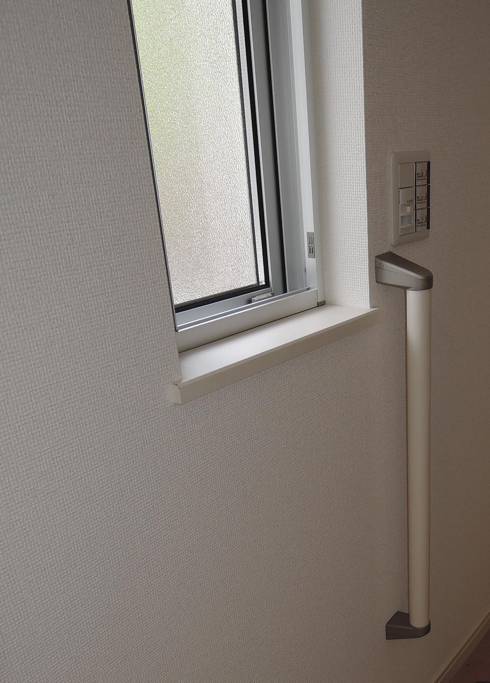 Entrance. It is safe because it is with a handrail to the front door. 