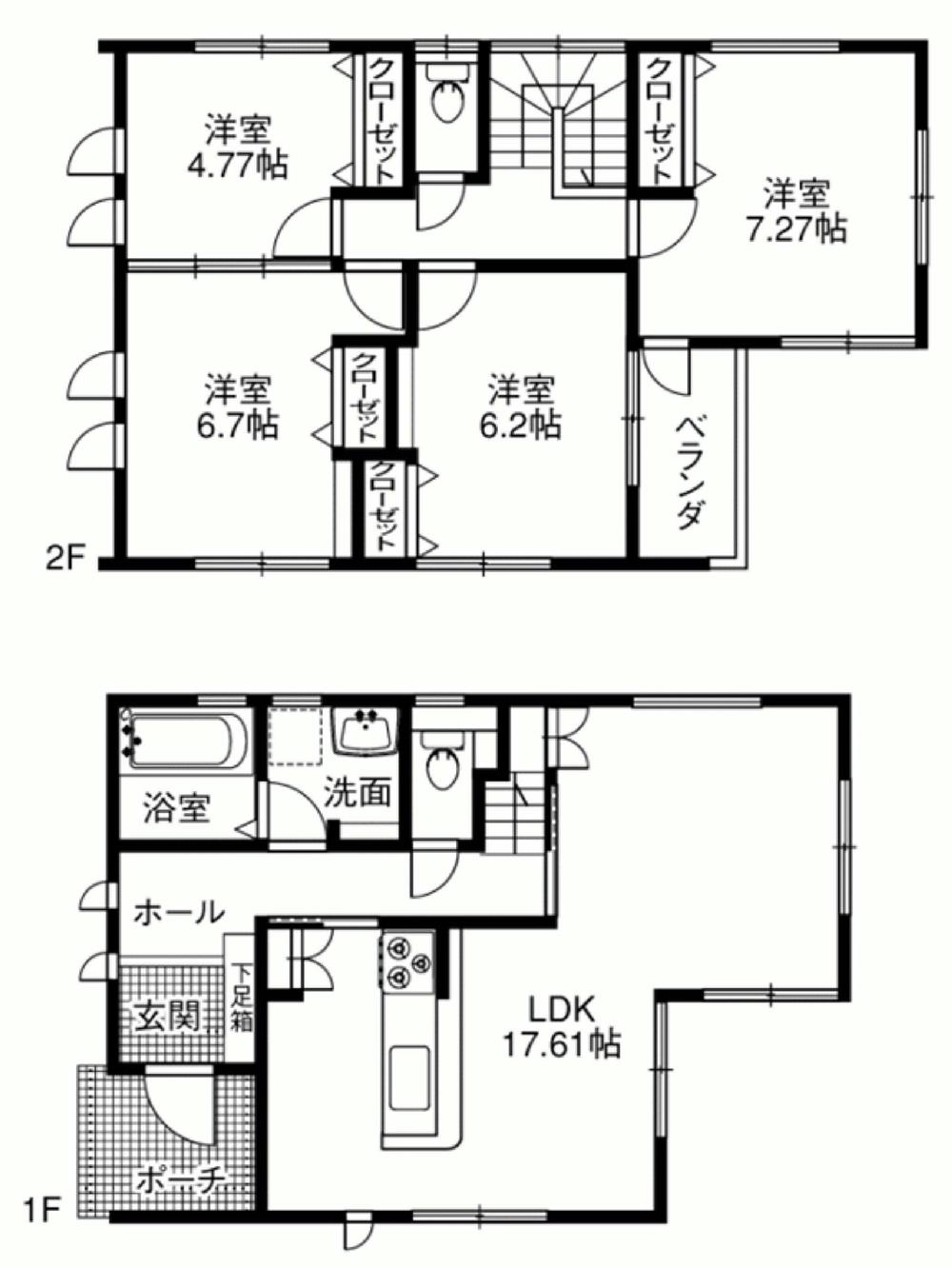 Floor plan. 34 million yen, 4LDK, Land area 116.23 sq m , Building area 100.03 sq m