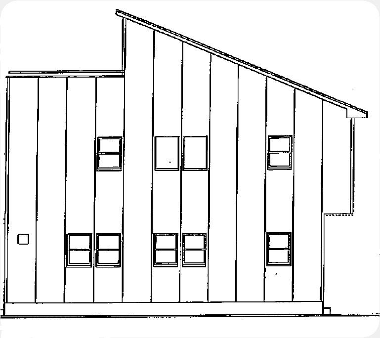 Rendering (appearance). North side elevational view