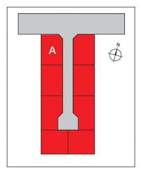 Local guide map. Local guide map (section view)