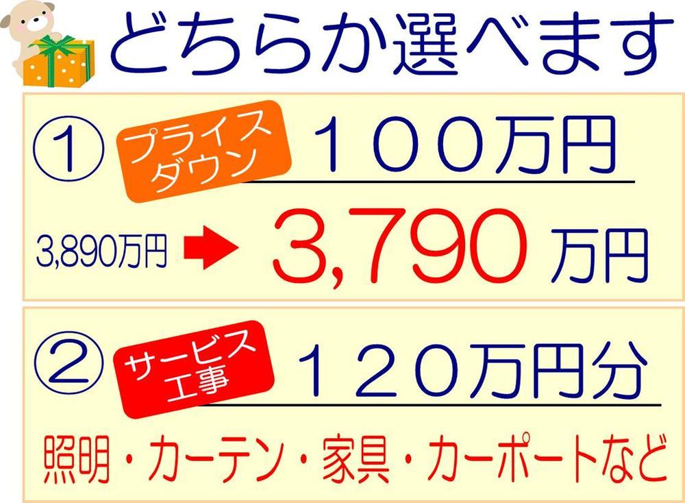 Other. 120, such as furniture in the case of 38.9 million yen of the price of £ 100 service. 