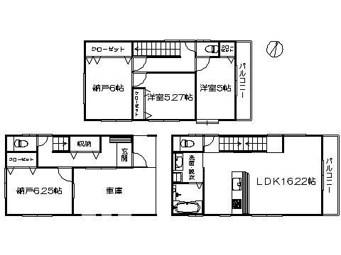 Floor plan. 37,800,000 yen, 2LDK+2S, Land area 82.92 sq m , Building area 112.98 sq m ※ Floor plan current state priority