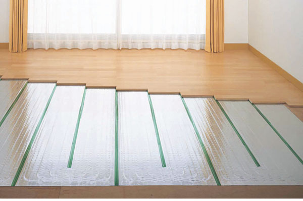 The LD of flooring, Standard equipped with a floor heating. Warm from the ground (reference photograph)