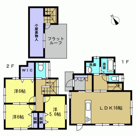 Floor plan. 33,800,000 yen, 3LDK, Land area 143.22 sq m , Building area 87.77 sq m 3LDK
