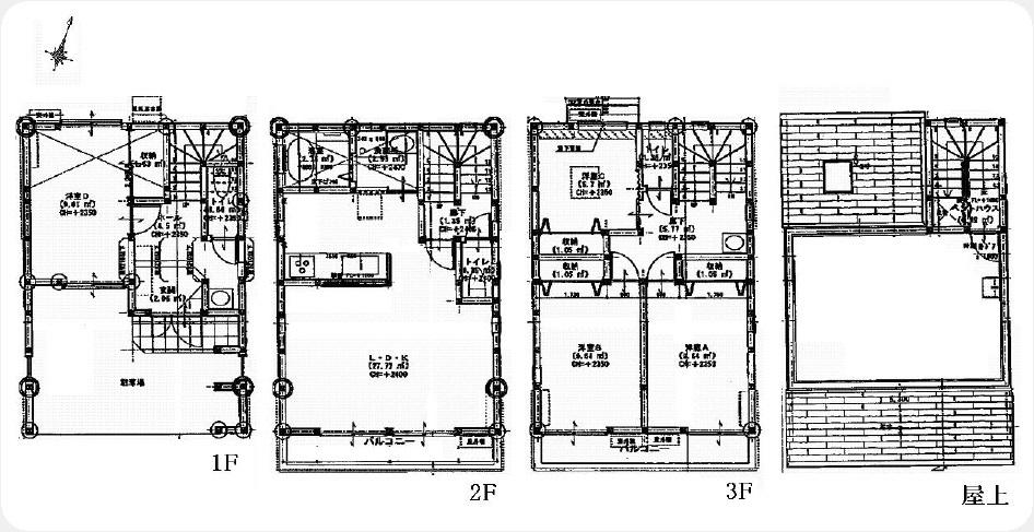 Floor plan. 33,800,000 yen, 4LDK, Land area 70 sq m , Building area 122.1 sq m