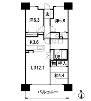 Floor: 3LDK, occupied area: 72.74 sq m, Price: 30,230,000 yen ・ 30,530,000 yen