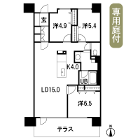 Floor: 3LDK, occupied area: 80.66 sq m, Price: 32,260,000 yen