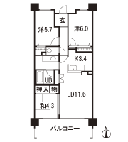 Floor: 3LDK, occupied area: 70.44 sq m, Price: 27,480,000 yen