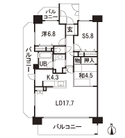 Floor: 2LDK + S, the occupied area: 84.65 sq m, Price: 39,080,000 yen
