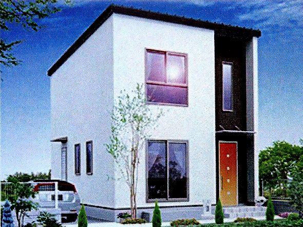 Rendering (appearance). All-electric ・ Automatic cleaning shower toilet ・ Dishwasher system Kitchen ・ 1 tsubo size bus recording monitor with intercom ・ LOW-E complex pair glass ※ Facility, Floor material, door, Outer wall such as a variety of color selection is possible. 