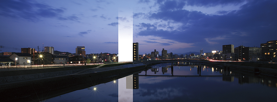 The <Konzerthaus Park Danbara River Court> local (photo taken in March 2013, which was the CG processing, In fact a slightly different. About 300m point than local)