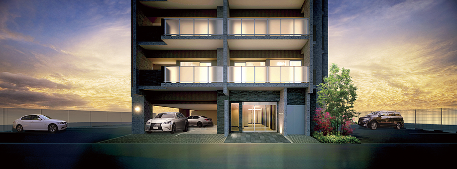 <Konzerthaus Park Danbara River Court> Entrance Rendering