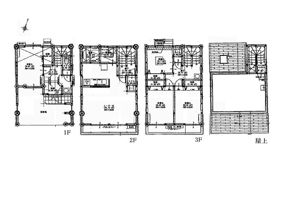 Floor plan. 33,800,000 yen, 4LDK, Land area 70 sq m , Building area 122.1 sq m