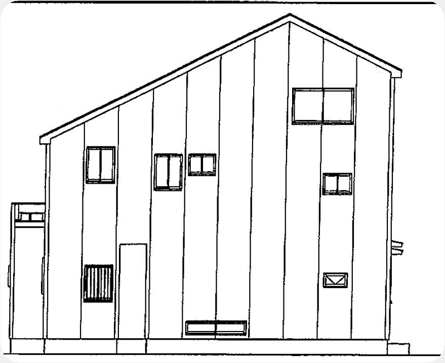 Rendering (appearance). North side elevational view