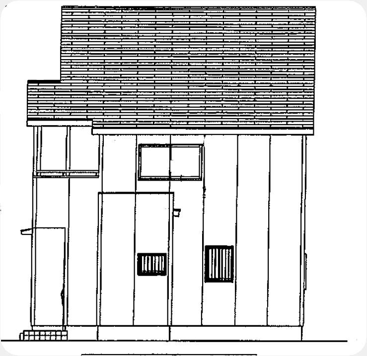 Rendering (appearance). East side elevational view