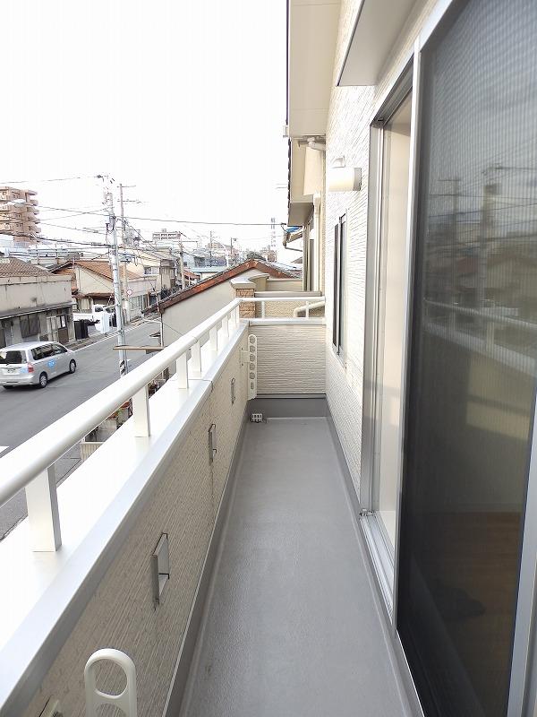 Balcony. Bright balcony