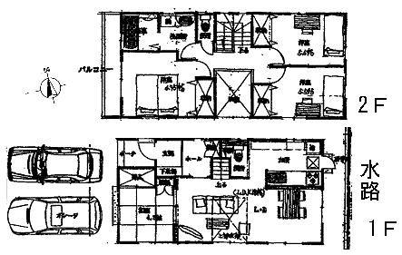 Floor plan. 33,500,000 yen, 4LDK, Land area 102.03 sq m , Building area 98.12 sq m shopping convenient location of non-resident property