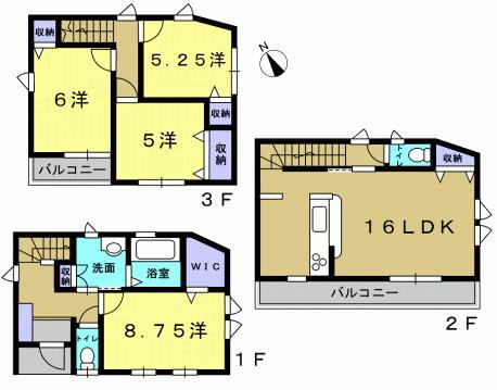 Floor plan. 28.5 million yen, 4LDK, Land area 82.65 sq m , Building area 94.28 sq m 4LDK