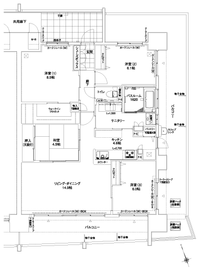 Floor: 4LDK, occupied area: 100.19 sq m, Price: TBD