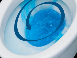 Toilet.  [100% siphon cleaning] The new method to flow round the water from the top of the toilet bowl, Provide strong detergency. Whole will wash away the dirt in the toilet bowl. (Same specifications)