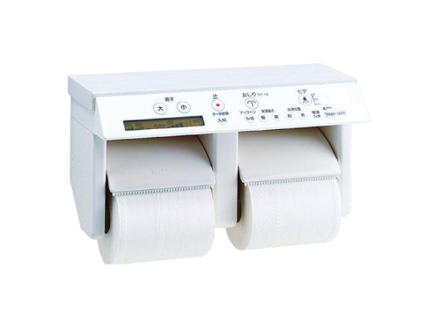 Toilet.  [Interior remote control] Toilet remote control paper holder integrated. By placing before the toilet seat, You can operate the easy in a comfortable position even sitting. (Same specifications)