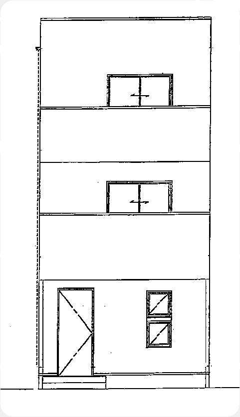 Rendering (appearance). North side elevational view