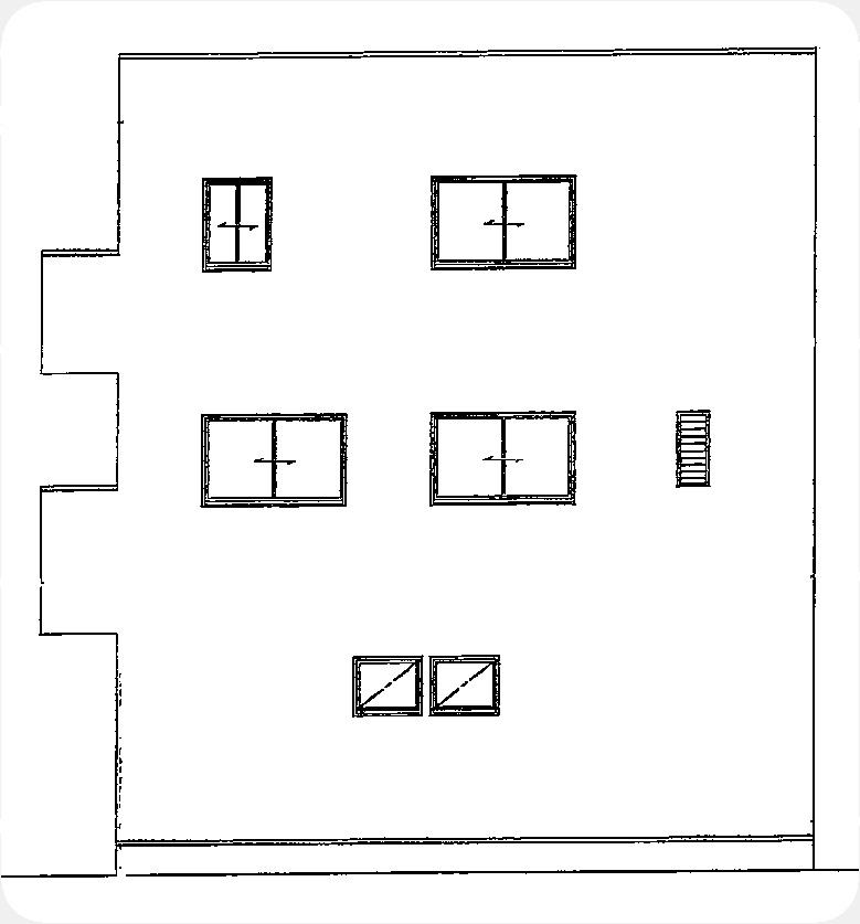 Rendering (appearance). West side elevational view