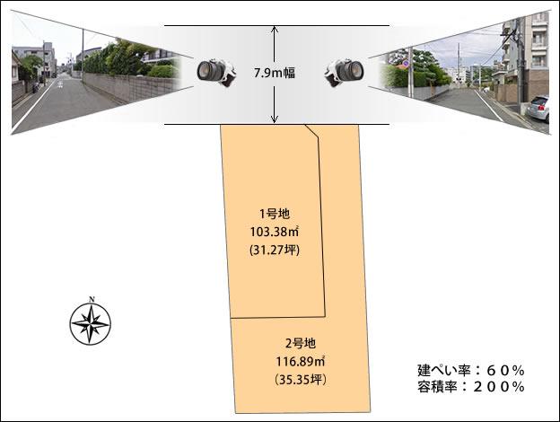 The entire compartment Figure. Front road width 7.9m!