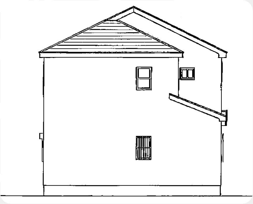 Rendering (appearance). North side elevational view